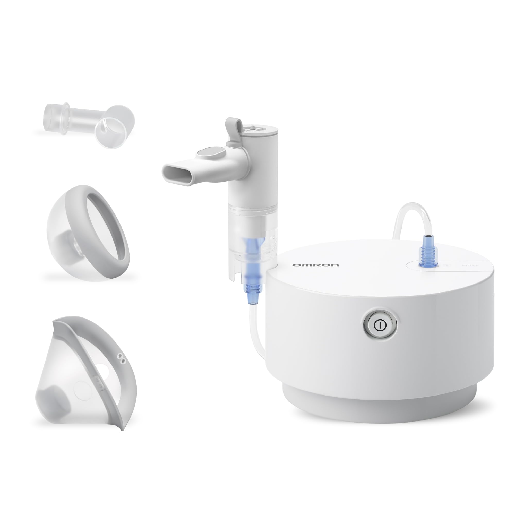 OMRON X105 Advanced All-in-One Compressor Nebuliser Machine for Both Adults and Kids, Compressor Steam Inhaler Machine for Treating Acute and Chronic Respiratory Conditions