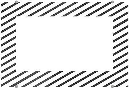 CGSignLab | "Blank -Stripes White" 1/8 in. Premium Acrylic Sign with Brushed Aluminum Edge-Grip Stand-Offs (5-Pack) | 36"x24"
