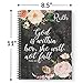 Gotcha Covered Notebooks She Will Not Fall Personalized Religious Notebook/Journal, Laminated Soft Cover, 120 pages of your selected paper, lay flat wire-o spiral. Size: 8.5” x 11”. Made in the USA