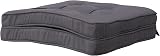 RACE LEAF Garden Chair Cushions Square Pack 4 Dark Gray Waterproof view 1