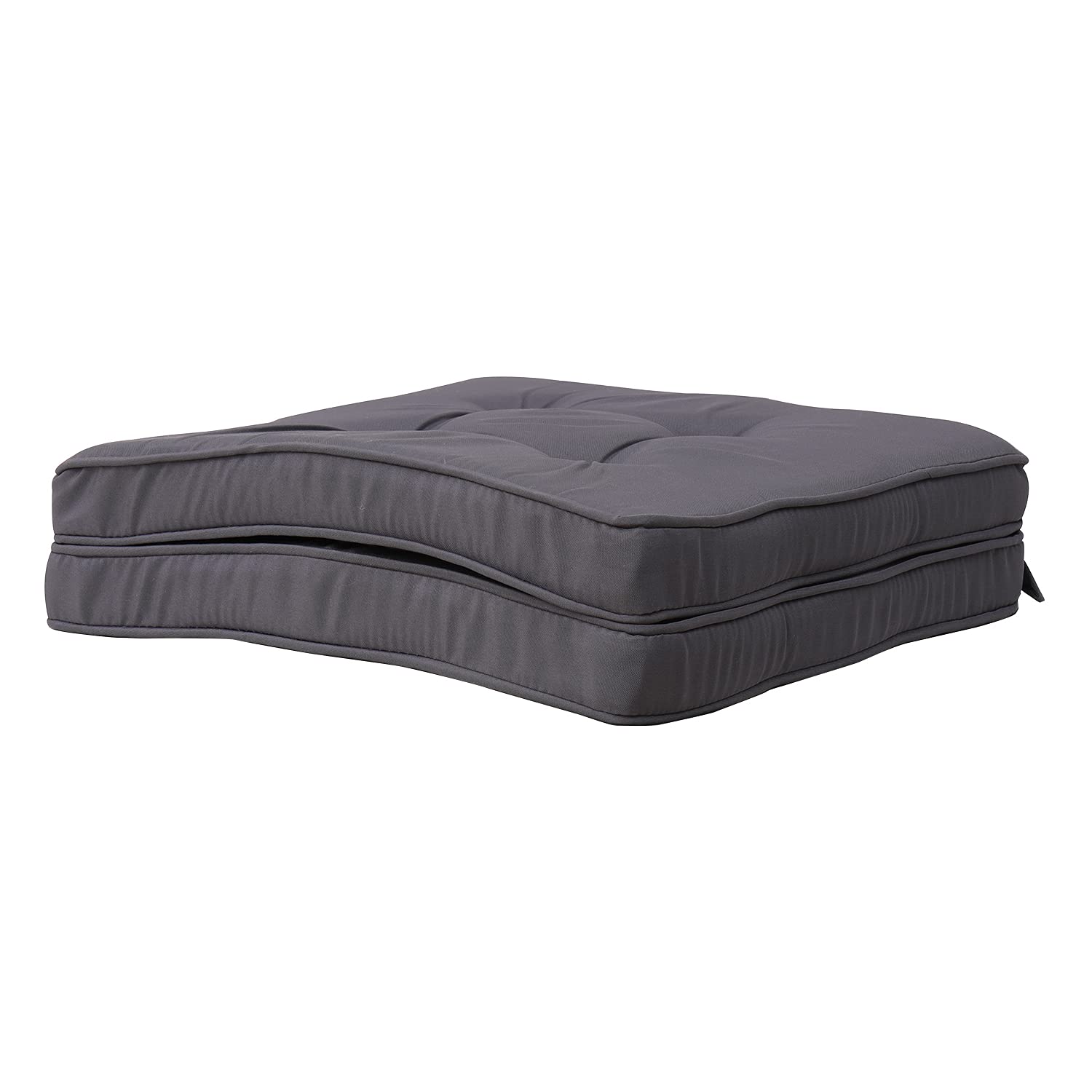 RACE LEAF Garden Chair Cushions,Chair Pads,Seat Pads for Dining Chairs,Cover Indoor Outdoor Seat Pad Cushions,for Your Living Room, Patio,Car,And More (square Pack of 2, dark gray)