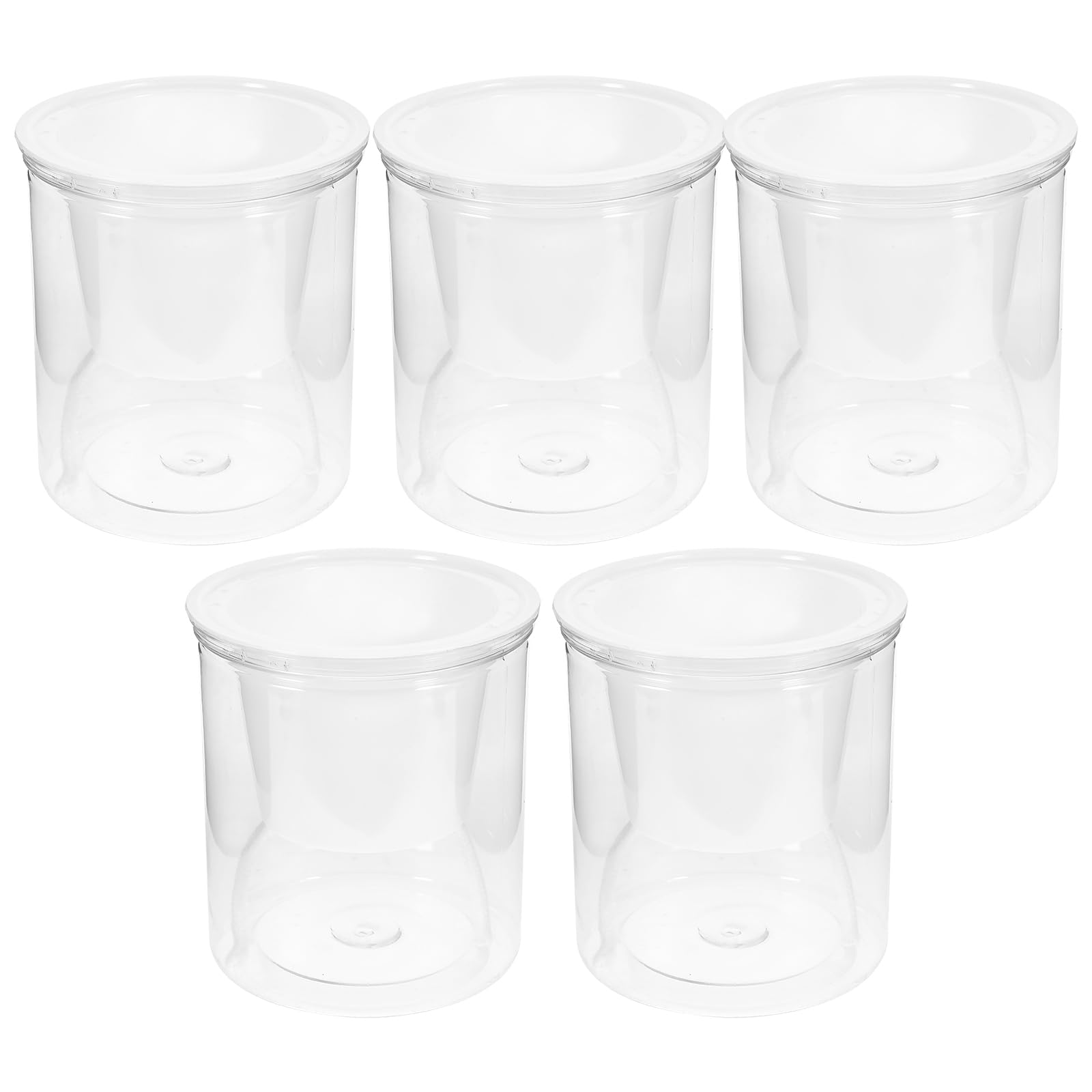 Happyyami 5 Sets Self Watering Planter Pots African Violet Pot For Outdoor Plants Garden Hydroponics Growing System Flowerpots Orchid Planter