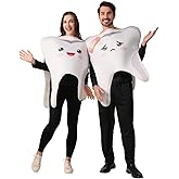 KalcyKizz 2Pcs Adult Couple Tooth Costume Halloween Group Costumes