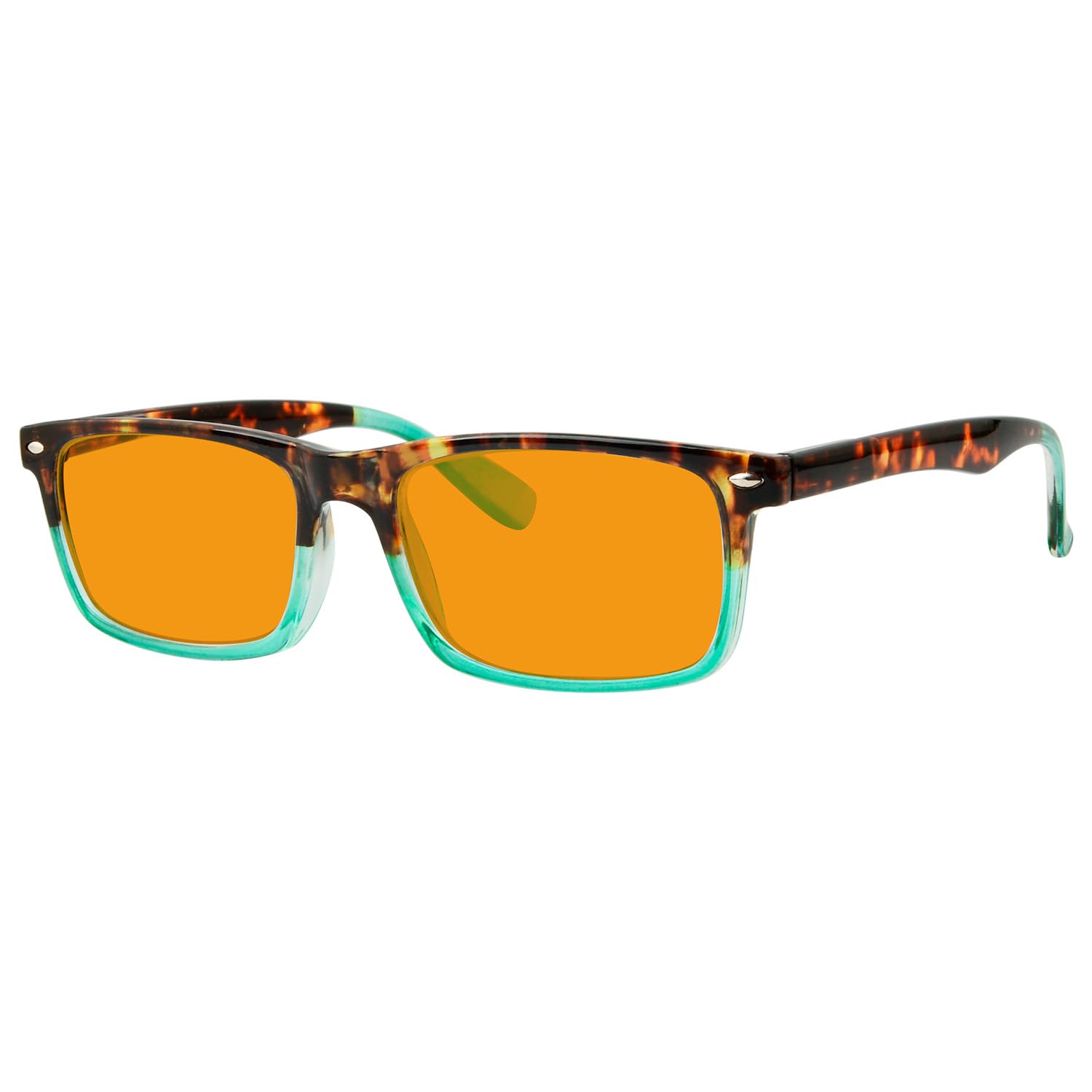 Eyekepper Nighttime Blue Light Blocking Reading Glasses Men Women with Orange Tinted Filter Lens - Digital Screen Glare Ray Computer Glasses - Tortoise/Green +1.50 — image 1