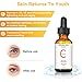 Vitamin C Serum 20% Vit C with Hyaluronic Acid and Vitamin E - Anti Wrinkle Anti Aging Facial Serum for Face Natural & Organic(30ML)
