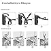 Sugelary Camera Shoulder Neck Strap, Vintage Fabric Satin Scarf Camera Strap for All DSLR Camera Nikon Canon Sony Pentax (Black)