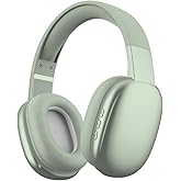 Gabba Goods Wireless Over Ear Bluetooth Headphones with Microphone - Wireless Headset -Noise Reduction - Bluetooth, Wired,Built in Micro SD for Travel, Home, Work TV,PC,Gaming,Cellphone (Mint)