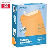 9 X 12 Self-Seal Brown Kraft Catalog Envelopes - 28lb - 100 Count (38300)