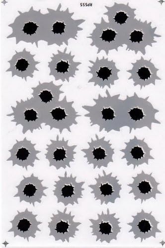 2sheets Silver/Gray Bullet Holes Car Sticker Racing Motocross Decal Motorcycle Truck Graphic Logo Bicycle Bike Stickers Biker Decorative Sticker Sponsored