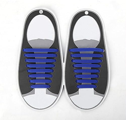 16pcs Silicone Elastic DIY Sports Running No Tie Shoelaces Shoe Laces Lazy Shoelaces for Adult