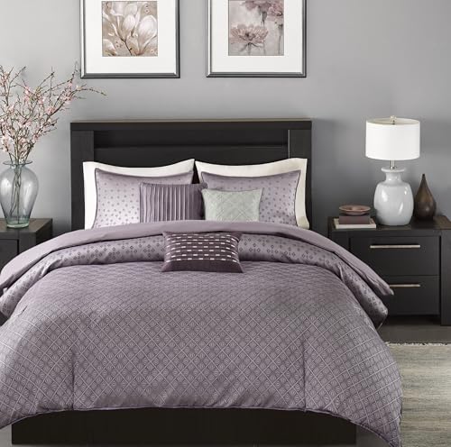 Madison Park Biloxi Duvet Cover - Geometric Duvet Cover Set, Ultra Soft Microfi…