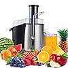 PureMate-1000W-NaturoPure-Powerful-Whole-Fruit-and-Vegetable-Juice-Extractor-Centrifugal-Juicer-Machine-with-2-Speed-Settings-BPA-Free-75MM-Wide-Mouth-with-1L-Juice-Jug-2L-Pulp-Container PureMate Juicer Machines, 1000W Powerful Juicer Extractor Quick Juicing for Whole Fruit and Vegetable, BPA-Free with 2…