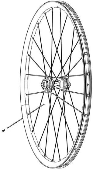 SRAM Spokes and Nipples Roam 50 27.5 inch Straight-Pull External Black 281 mm, 11.1918.027.004 - 3 Pieces