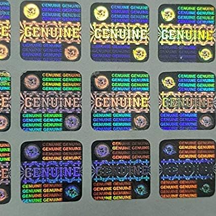 EzeePacks Hologram Genuine Sticker and Labels Size: 14mm X 14mm Self Adhesive (500)