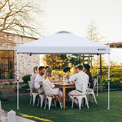 ESSENTIAL LOUNGER 10x10 Popup Canopy, Easy Up Outdoor Canopy Tent for