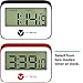 Vremi Digital Kitchen Timer - Magnetic Clock Loud Alarm Large Hour Minute Seconds Display - Cute Retro Shape Stopwatch Countdown Timer Magnet for Cooking and Baking - AAA Battery Included - Black