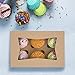 X-Chef Cupcake Boxes 15 Packs, Food Grade Kraft Bakery Pastry Boxes with Display Windows and Inserts to Fit 6 Cupcakes Muffins or Pastries, 10. 3