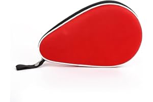 LASENERSM 1 Piece Table Tennis Bag Table Tennis Racket Cover Case Pingpong Paddle Case Cover Pingpong Storage Bag Table Tennis Bat Cover Case Table Tennis Paddles Bag, Red