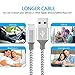 Youer Lightning Cable 3Pack 10FT Nylon Braided Certified iPhone Cable USB Cord Charging Charger for Apple iPhone 8, X, 7, 7 Plus, 6, 6s, 6+, 5, 5c, 5s, SE, iPad, iPod Nano, Touch (Grey White)