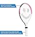 Kids Tennis Racket with Training Videos – 21 Inch Aluminum Youth Tennis Racket with Neoprene Handle for Children Age 5-12 – Learn Faster and Play Better by Street Tennis Club, Pink/White
