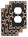 Franklin Brass W35071V-VBC-C Classic Lace Single Duplex Wall Plate/Switch Plate/Cover (3 Pack) with Copper Highlights, Bronze