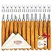 ZONMAS Wood Carving Tools Kit [Upgraded Version] Perfect for Pumpkin, Soap, Rubber and more, Best Small Wood Carving Tool Set for Kids & Beginners with Reusable Pouch, Wipe& Starter's Guide ebook