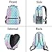Wamika Colorful Mermaid Scale Backpacks for Girls Women, Rainbow Marble Galaxy Computer Laptop Backpack, Fish Scales Kid’s School Book Bag, Casual Travel Camping Daypack