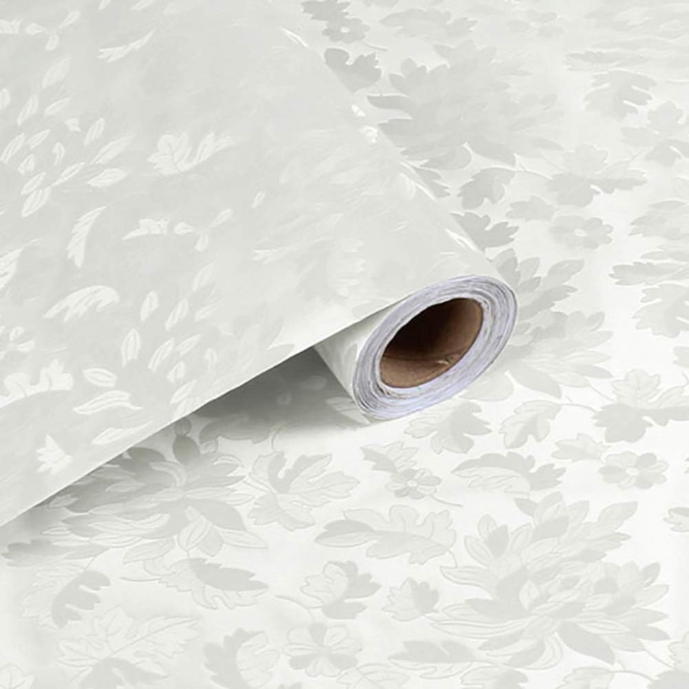 XRRXY 3D Embossing Waterproof Wallpaper ECO-Friendly PVC Contact Paper, Self Adhesive Easy to Install, for Living Room Bedroom TV Background,2,60x400cm(24x157inch)