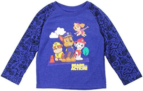 Paw Patrol Toddler Little Boys Ready for Action Long Sleeve Shirt
