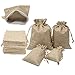YUKUNTANG Burlap Bags, 20 Pcs Wedding Party Jewelry Favor Gift Candy Drawstring Pouch Burlap Sacks for Arts, Crafts, Presents, Snacks, Christmas, Thanksgiving (5