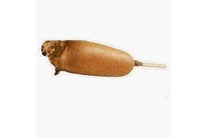 SMJ DESIGNS Corn Dog Sticker Vinyl Waterproof Sticker Decal Car Laptop Wall Window Bumper Sticker 5"