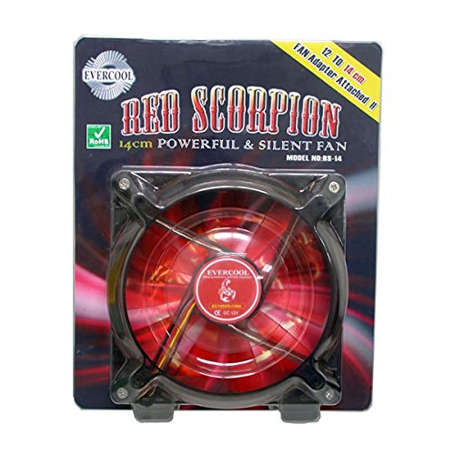 EverCool RSF-14 Red Scorpion 140mm Silent Fan
