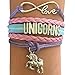 BAE Icons Unicorn Party Favors, Infinity Unicorns Charm Bracelet 10 Pack for Unicorn Party Supplies, Unicorn Birthday Party Supplies, Unicorn Gifts for Girls, Unicorn Prizes for Parties