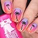 Whats Up Nails - Palm Nail Vinyl Stencils for Nail Art Design (1 Sheet, 20 Stencils)