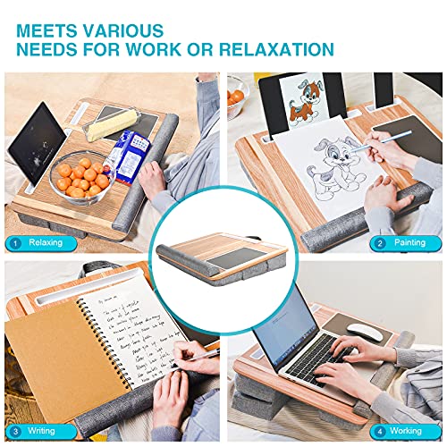 Laptop Lap Desk 17 inch (Wood, 21.6 x 14.4 inches) Pricepulse