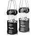 Bright Collapsible LED Camping Lantern Outdoor Detachable Flashlights-Emergency Tent Light-Indoor Electronic Chinese Candle-Backpacking, Hiking, Fishing Equipment-2 Packs Set