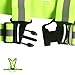 Reflective Vest 2-Pack with 4 High Visibility Bands Motorcycle Safety Vest Adjustable Lightweight Protective for Cycling Dog Walking Vest Running Reflective Vest for Men Women All Day and Night