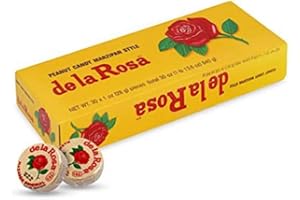 De la Rosa Mazapan, Marzipan De la Rosa, Mexican Original Peanut Candy, Regular Pack of 30