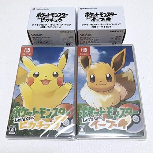 Amazon Co Jp Let S Go ピカチュウ Let S Go イーブイ ポケモンセンター限定特典セット フィギュア アートブック付 ニンテンドースイッチソフト Hobby
