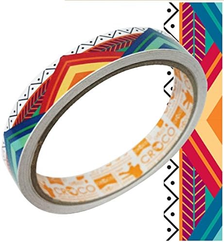 Chic CROCO Glossy Printed Sticker Roll, Tribe Tribal Pattern #3