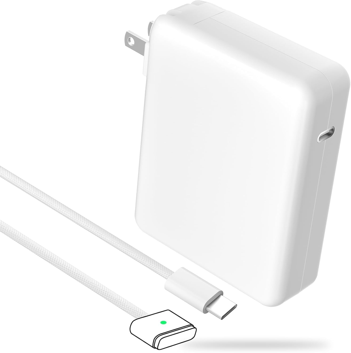 Photo 1 of 140W USB C Charger Power Adapter, Mag 3 PD 3.1 Cable for Mac Book pro 14-16inch 2021 2023 M1 M2 M3, Mac Book Air 13-15inch 2022 2023 2024 M2 M3, Include 6.6ft 5A Braided Cable
