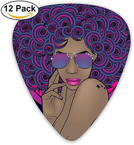 LLGUITAR Fashion Girl Guitar Picks 12pack Celluloid Plectrum Custom 0.46mm/0.71mm/0.96mm For Electric Acoustic Guitars Bass Best Stocking Stuffer Gifts For Kids Teens Adults