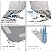 Laptop Stand Portable Adjustable – Aluminum Holder Ergonomic Compactable for Mac Pro/Air/Samsung/Any Notebook 10-17 inches. (Silver)thumb 2