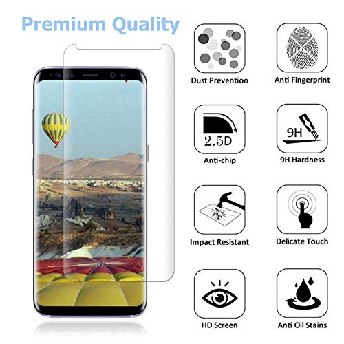 image for [2 Pack] Galaxy S9 Screen Protector 9H Hardness/Anti-Scratch/Anti-fing