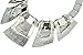 Veenajo Fashion Jewelry Chunky Bib Statement Splicing Bling Square Collar Necklace for Women