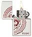 Zippo Dragon Stamp White Matte Pocket Lighter