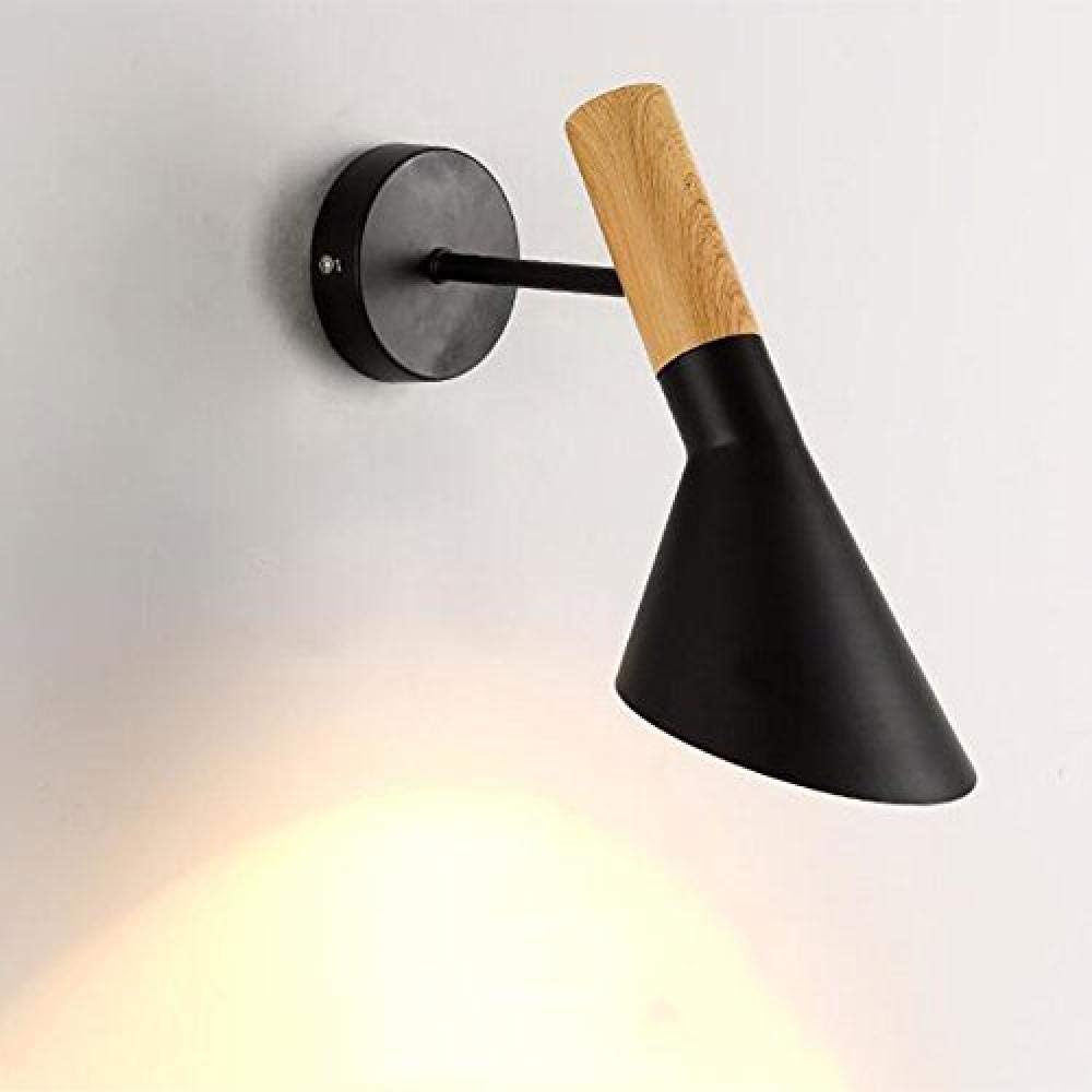 Lámpara de pared Lectura LED hierro forjado madera maciza casa interior