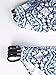 Blooming Jelly Women's Racerback Print String Bikini Swimsuit Bathing Suit Blue Medium