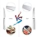 Homgeek Steak Knives,6-Piece German High Carbon Stainless Steel Serrated Steak Knife