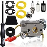 C1U-W32 Carburetor for Husqvarna Poulan Craftsman Weed Eater 545006017 545030102 530039235 RS32 SM446E PP136E C1U-W32A 358791070 Trimmers - 545006017 Carburetor